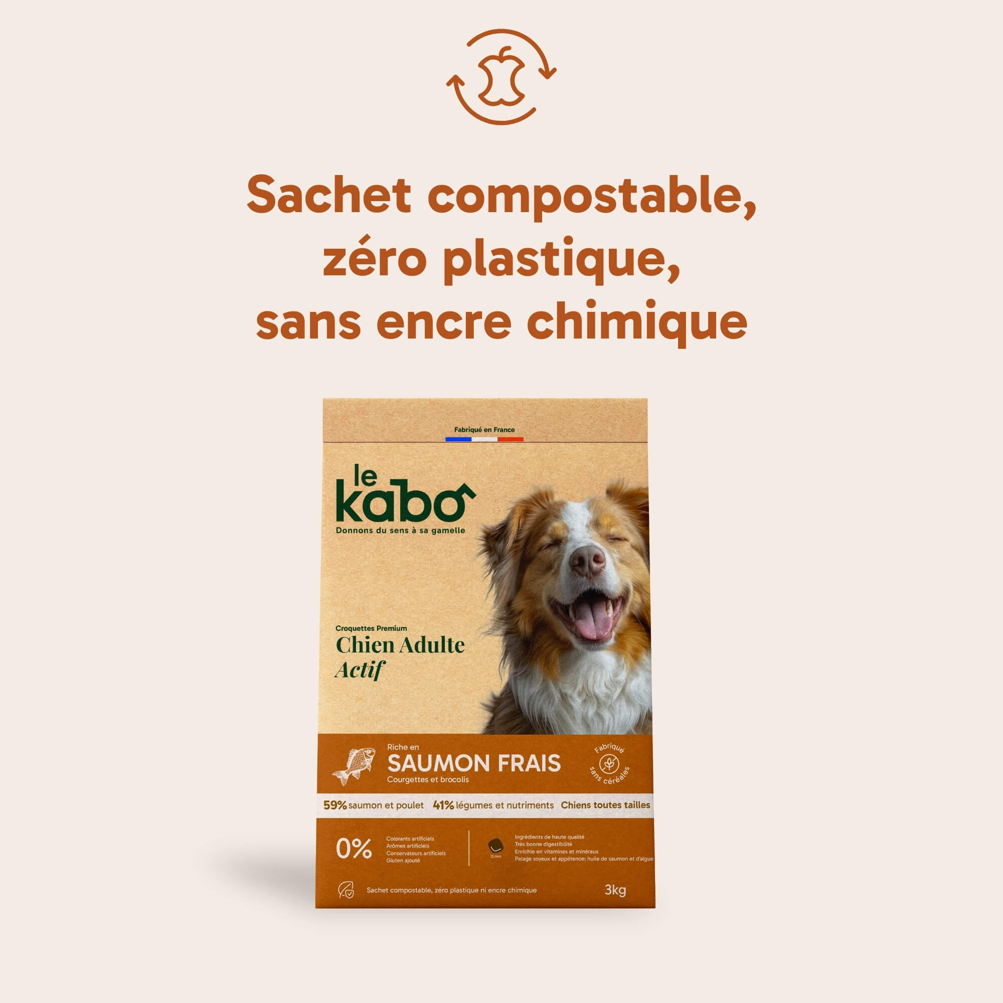 Croquettes pour chien actif - saumon