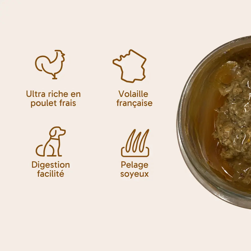 Pâtée pour chien - poulet frais
