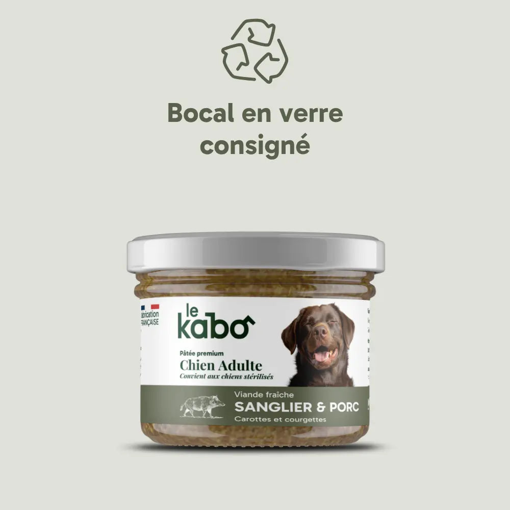 Pâtée pour chien - sanglier frais
