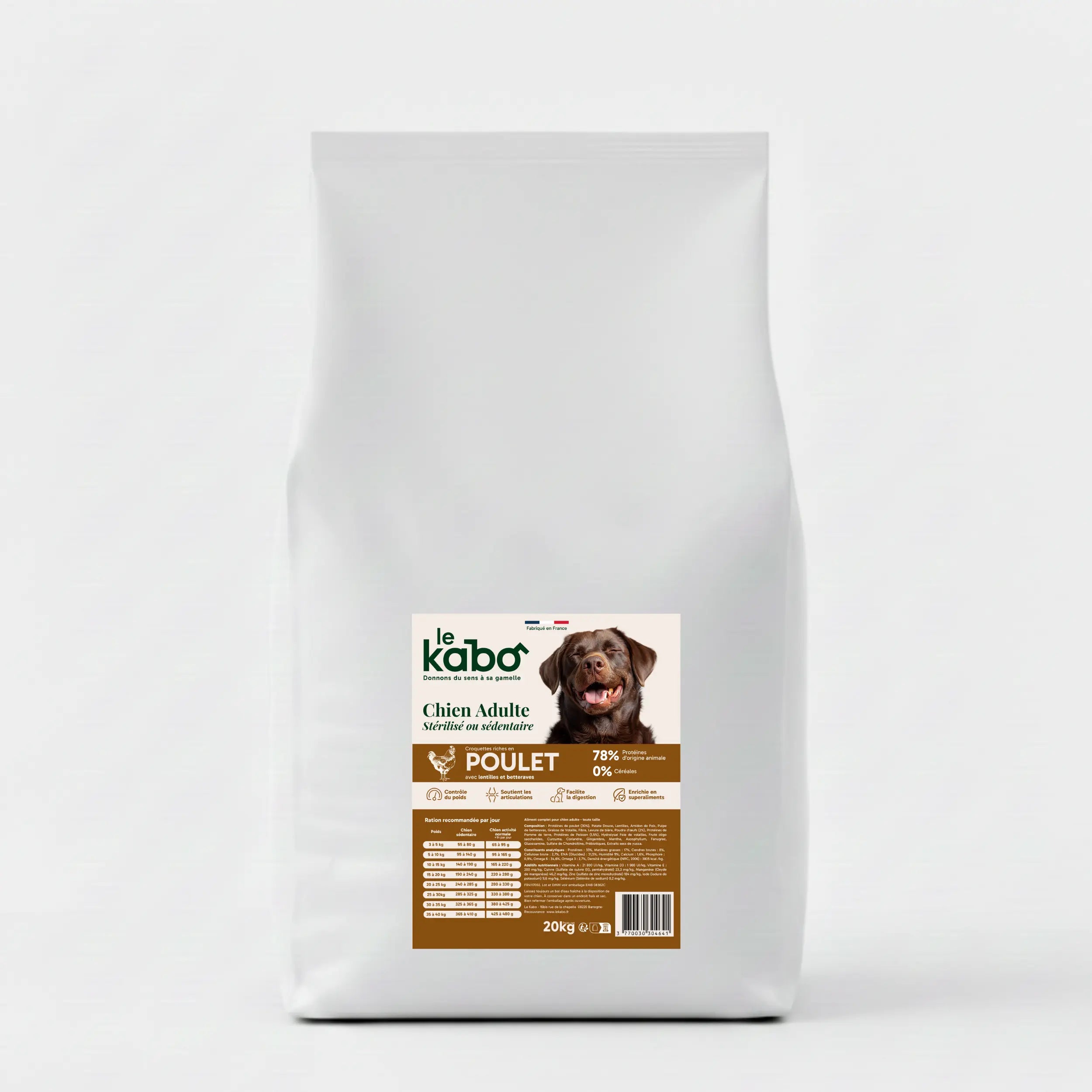 Croquettes pour chien stérilisé - Poulet