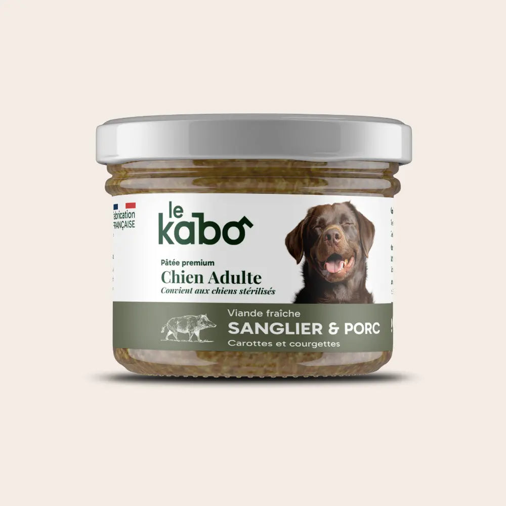Pâtée pour chien - sanglier frais