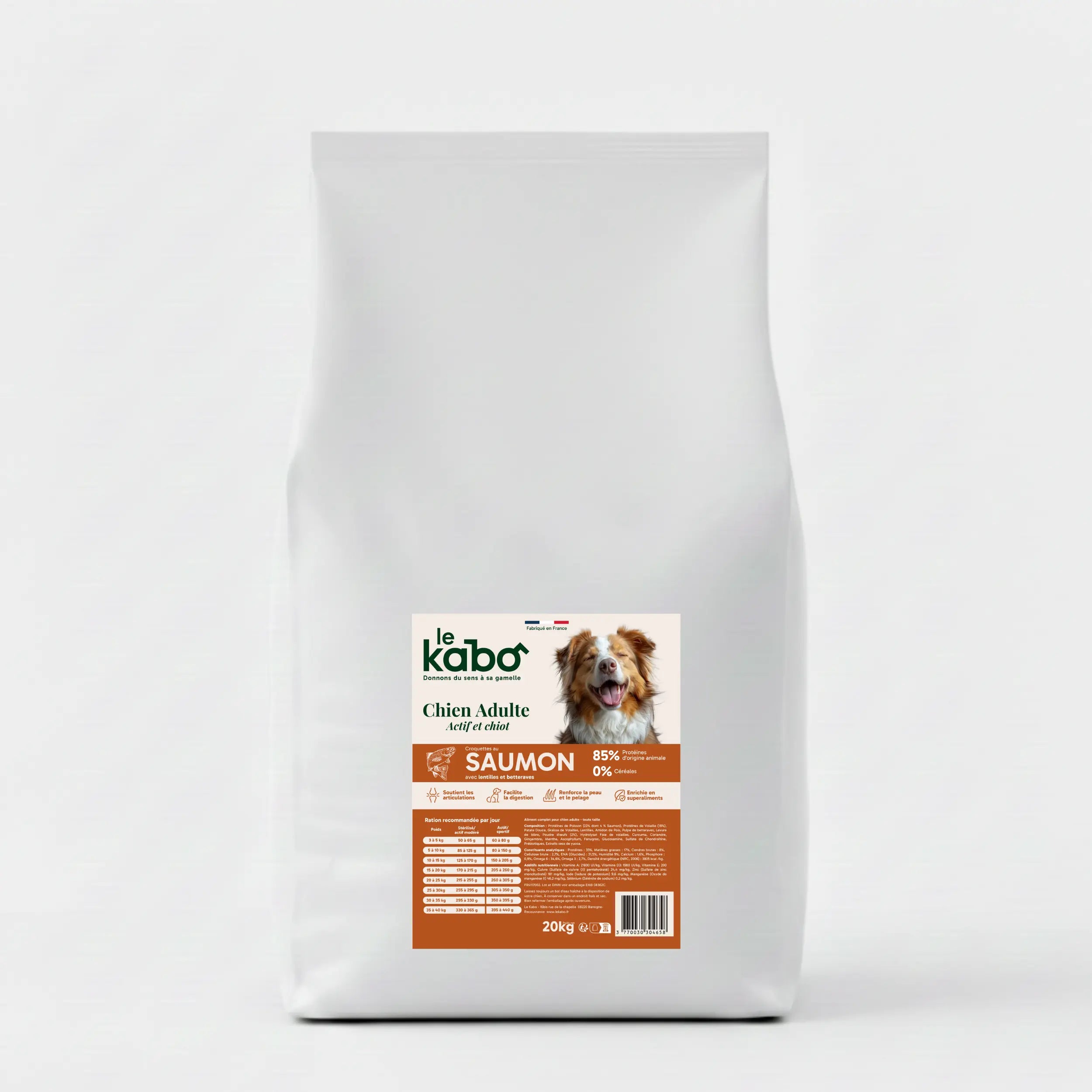 Croquettes pour chien actif - Saumon